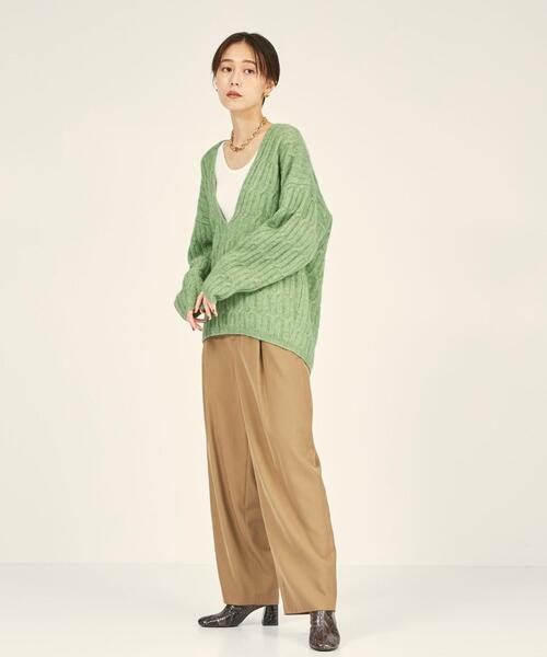BRACTMENT（ブラクトメント）の「＜BRACTMENT(ブラクトメント)＞BM W/VIS タックバルーン パンツ（その他パンツ・レディース・ベージュ/ネイビー・38/36）」の8枚目の写真