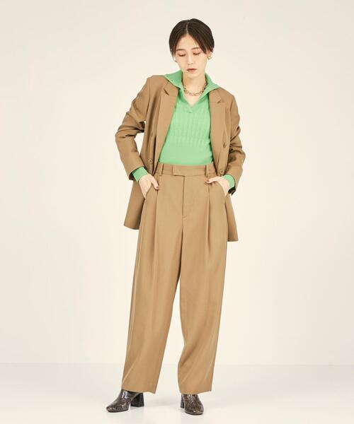 BRACTMENT（ブラクトメント）の「＜BRACTMENT(ブラクトメント)＞BM W/VIS タックバルーン パンツ（その他パンツ・レディース・ベージュ/ネイビー・38/36）」の5枚目の写真