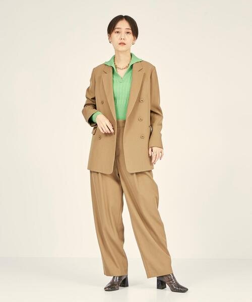 BRACTMENT（ブラクトメント）の「＜BRACTMENT(ブラクトメント)＞BM W/VIS タックバルーン パンツ（その他パンツ・レディース・ベージュ/ネイビー・38/36）」の9枚目の写真