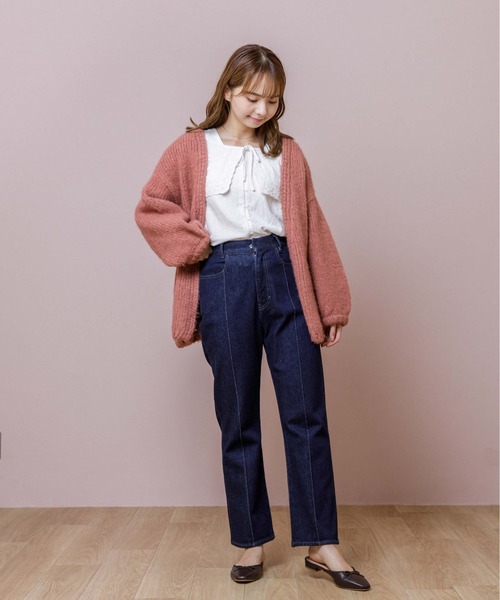 flower（フラワー）の「テンダネスカーディガン（カーディガン/ボレロ・レディース・ホワイト/ブラウン/ピンク・FREE）」の14枚目の写真