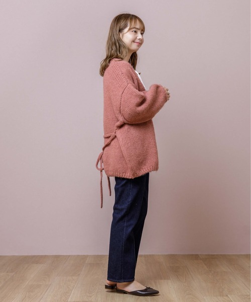 flower（フラワー）の「テンダネスカーディガン（カーディガン/ボレロ・レディース・ホワイト/ブラウン/ピンク・FREE）」の5枚目の写真