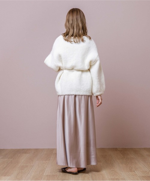 flower（フラワー）の「テンダネスカーディガン（カーディガン/ボレロ・レディース・ホワイト/ブラウン/ピンク・FREE）」の6枚目の写真