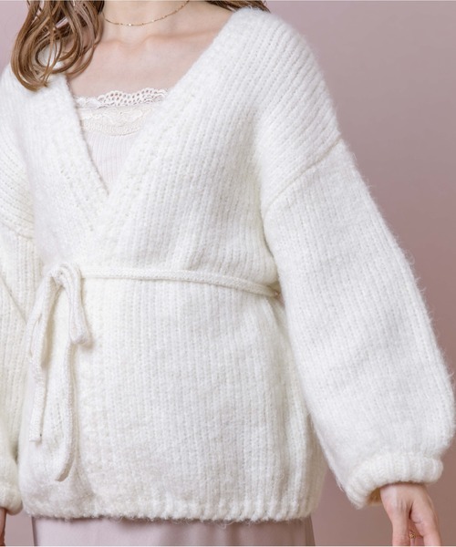 flower（フラワー）の「テンダネスカーディガン（カーディガン/ボレロ・レディース・ホワイト/ブラウン/ピンク・FREE）」の13枚目の写真