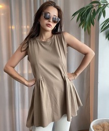 TRUNC | Flare Cut Peplum Tops(Tシャツ/カットソー)