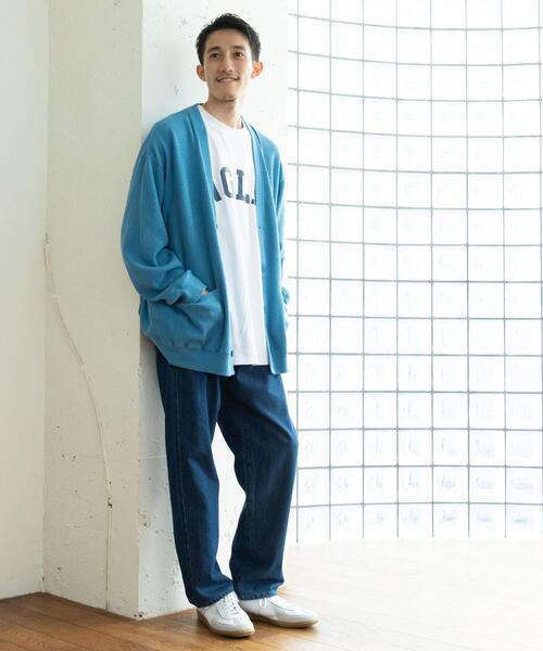 coen（コーエン）の「ワッフルリラックスカーディガン（カーディガン/ボレロ・メンズ・ブラック/ライトブルー・LARGE/SMALL/X-LARGE/MEDIUM）」の12枚目の写真