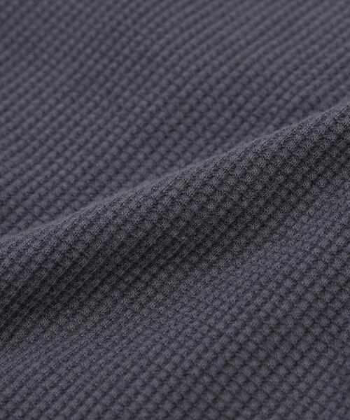 coen（コーエン）の「ワッフルリラックスカーディガン（カーディガン/ボレロ・メンズ・ブラック/ライトブルー・LARGE/SMALL/X-LARGE/MEDIUM）」の6枚目の写真