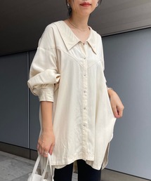 SHENERY | BIGカラーストーンウォッシュシャツ(シャツ/ブラウス)