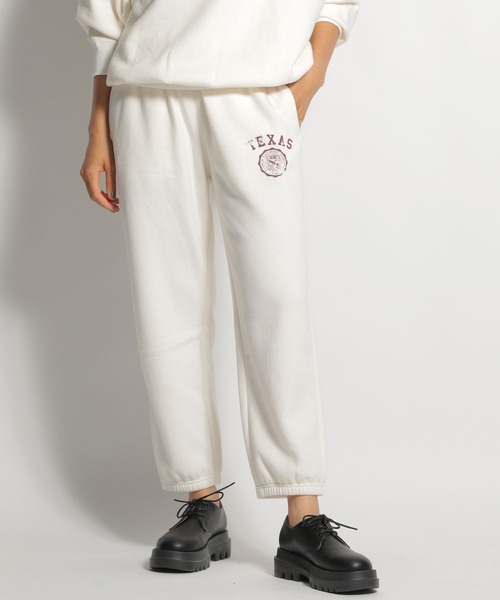 niko and...(ニコアンド)の「裏毛プリントジョガーパンツ(スウェットパンツ・レディース・ライトグレー/ベージュ/オフホワイト/グリーン/ボルドー・MEDIUM/LARGE)」の14枚目の写真