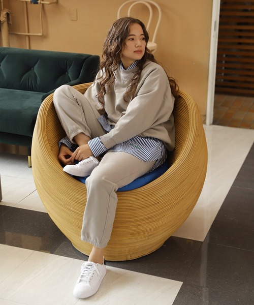 niko and...(ニコアンド)の「裏毛プリントジョガーパンツ(スウェットパンツ・レディース・ライトグレー/ベージュ/オフホワイト/グリーン/ボルドー・MEDIUM/LARGE)」の9枚目の写真