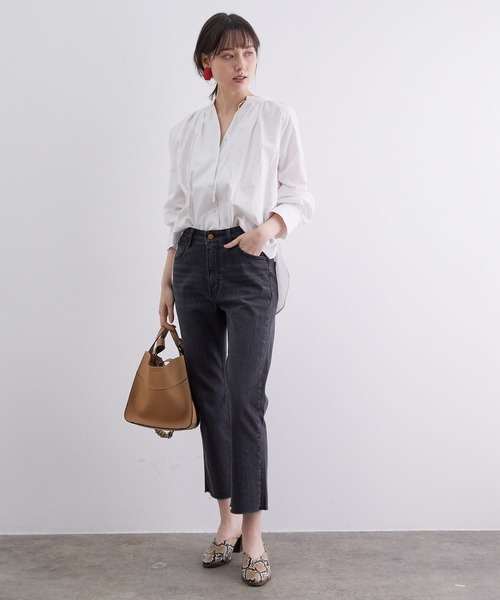 VIS（ビス）の「長袖ブラウス（シャツ/ブラウス・レディース・オフホワイト・FREE）」の6枚目の写真