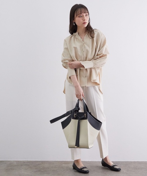 VIS（ビス）の「長袖ブラウス（シャツ/ブラウス・レディース・オフホワイト・FREE）」の9枚目の写真