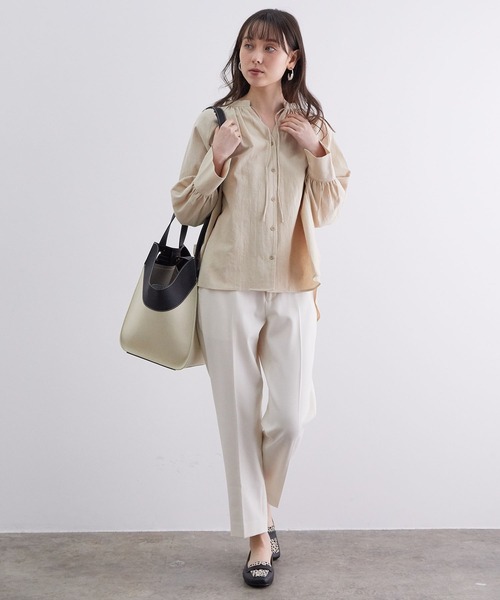 VIS（ビス）の「長袖ブラウス（シャツ/ブラウス・レディース・オフホワイト・FREE）」の5枚目の写真