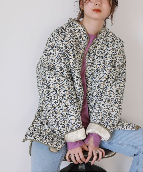 SLOBE citron.（スローブシトロン）の「SLOBE citron. リバーシブルキルティングブルゾン◆（ブルゾン・レディース・ブラウン/イエロー・FREE）」の2枚目の写真