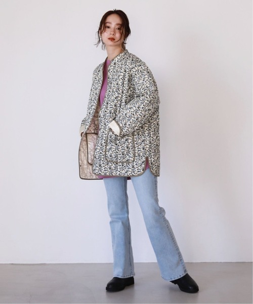 SLOBE citron.（スローブシトロン）の「SLOBE citron. リバーシブルキルティングブルゾン◆（ブルゾン・レディース・ブラウン/イエロー・FREE）」の13枚目の写真