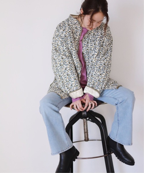 SLOBE citron.（スローブシトロン）の「SLOBE citron. リバーシブルキルティングブルゾン◆（ブルゾン・レディース・ブラウン/イエロー・FREE）」の14枚目の写真