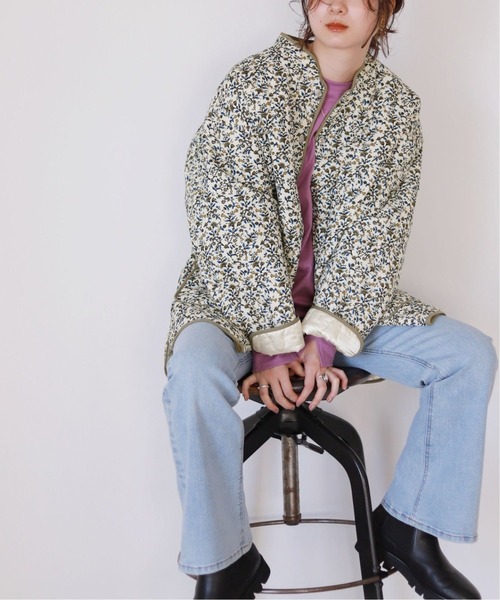 SLOBE citron.（スローブシトロン）の「SLOBE citron. リバーシブルキルティングブルゾン◆（ブルゾン・レディース・ブラウン/イエロー・FREE）」の20枚目の写真