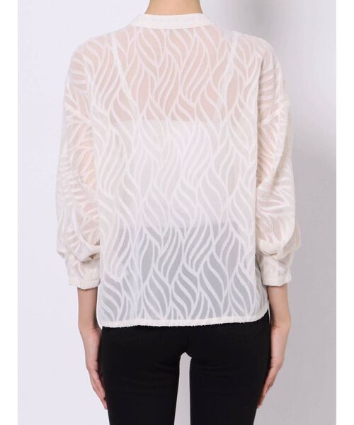 EMODA（エモダ）の「アームカーブスタンドシャツ（シャツ/ブラウス・レディース・ブラック/アイボリー/その他・FREE）」の14枚目の写真