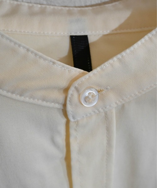 Anytime Songs(エニータイムソングス)の「ポリラミー バンドカラーシャツ(シャツ/ブラウス・メンズ・カーキ/ネイビー/ホワイト/ベージュ/ブラック・MEDIUM/LARGE/X-LARGE)」の11枚目の写真