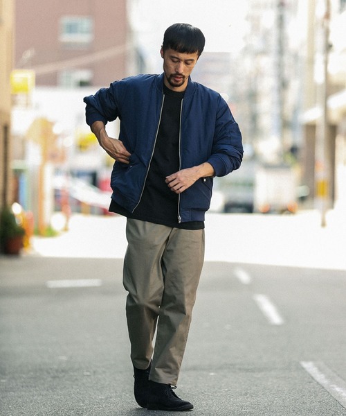 URBAN RESEARCH Sonny Label（アーバンリサーチサニーレーベル）の「ワイドテーパードパンツ（チノパンツ・メンズ・カーキ/インディゴブルー/ベージュ系その他・MEDIUM/LARGE）」の9枚目の写真