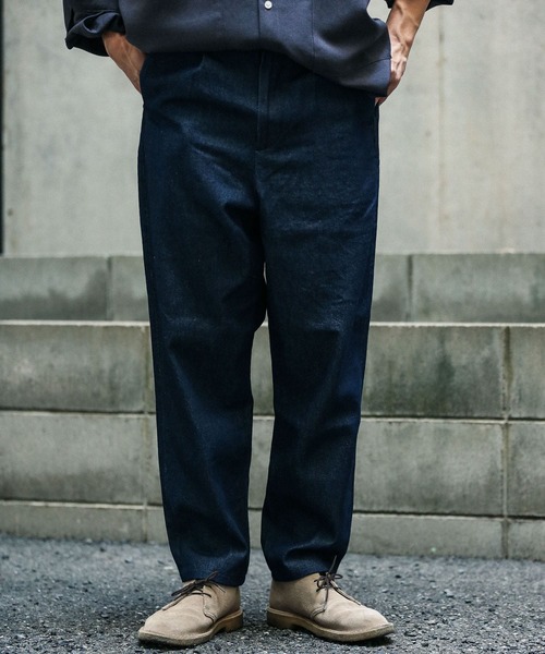 URBAN RESEARCH Sonny Label（アーバンリサーチサニーレーベル）の「ワイドテーパードパンツ（チノパンツ・メンズ・カーキ/インディゴブルー/ベージュ系その他・MEDIUM/LARGE）」の4枚目の写真