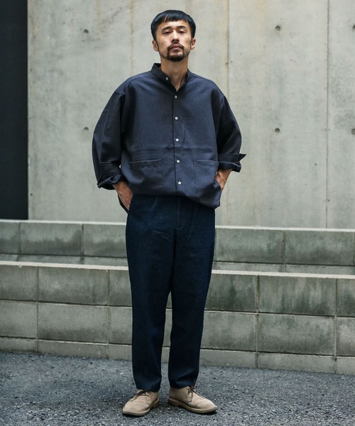 URBAN RESEARCH Sonny Label（アーバンリサーチサニーレーベル）の「ワイドテーパードパンツ（チノパンツ・メンズ・カーキ/インディゴブルー/ベージュ系その他・MEDIUM/LARGE）」の19枚目の写真