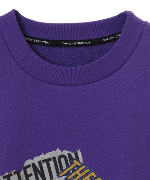 Candy Stripper（キャンディストリッパー）の「THERE YOU GO! SWEAT ワンピース（ワンピース・レディース・ブラック/パープル/アイボリー・2）」の9枚目の写真