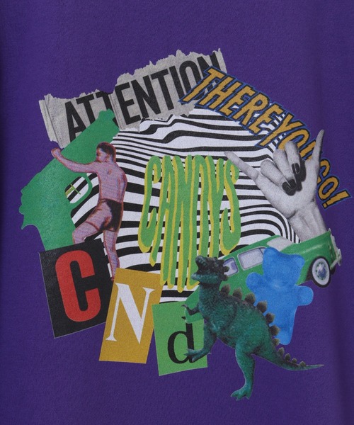 Candy Stripper（キャンディストリッパー）の「THERE YOU GO! SWEAT ワンピース（ワンピース・レディース・ブラック/パープル/アイボリー・2）」の5枚目の写真