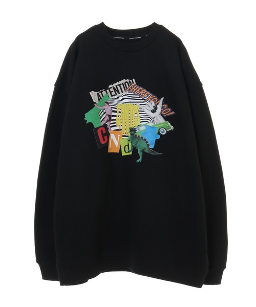 Candy Stripper（キャンディストリッパー）の「THERE YOU GO! SWEAT ワンピース（ワンピース・レディース・ブラック/パープル/アイボリー・2）」の6枚目の写真