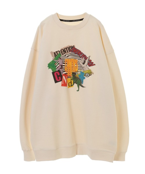 Candy Stripper（キャンディストリッパー）の「THERE YOU GO! SWEAT ワンピース（ワンピース・レディース・ブラック/パープル/アイボリー・2）」の4枚目の写真