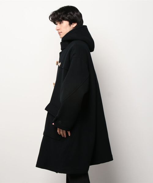 yoshiokubo（ヨシオクボ）の「YOSHIO KUBOGROUNDFLOOR/ヨシオ クボ グランドフロアー/TWIST DUFFLE COAT（ダッフルコート・メンズ・キャメル/ブラック・2）」の3枚目の写真
