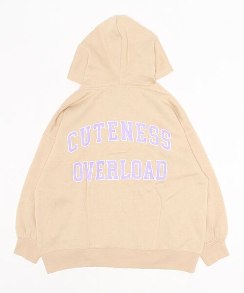 LOVETOXIC（ラブトキシック）の「【裏起毛】ZIPパーカ（パーカー・キッズ・ブラック/サックスブルー/トップグレー/ベージュ・M/S/SS/L）」の6枚目の写真
