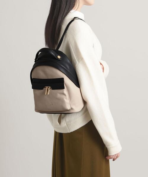 FIORELLI(フィオレッリ)の「<FIORELLI(フィオレッリ)>BENNY S(バックパック/リュック・レディース・ダークブラウン/ケリー/ベージュ・FREE)」の2枚目の写真