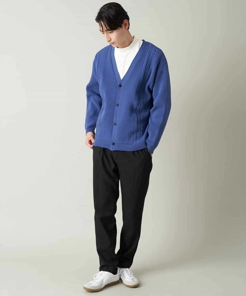 a.v.v（アーヴェヴェ）の「【イージーケア/洗濯機で洗える/ストレッチ/シワになりにくい】アーバンタックパンツLANATEC（その他パンツ・メンズ・ブラック/モカ・44/46/48/50）」の10枚目の写真