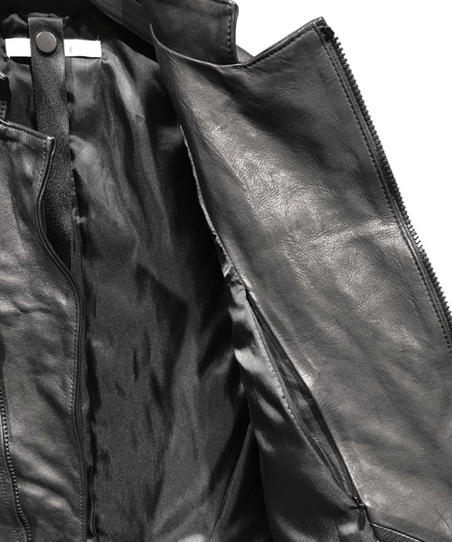 CIVILIZED（シヴィライズド）の「RIDERS JACKET（ライダースジャケット・メンズ・ブラック・1/2）」の19枚目の写真