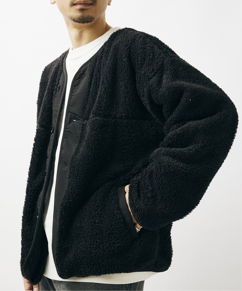 JOURNAL STANDARD（ジャーナルスタンダード）の「ボアフリース ワイド カーディガン（ブルゾン・メンズ・カーキ/ブラック/ベージュ・LARGE/MEDIUM）」の20枚目の写真