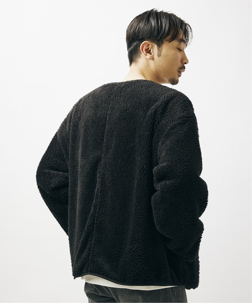 JOURNAL STANDARD（ジャーナルスタンダード）の「ボアフリース ワイド カーディガン（ブルゾン・メンズ・カーキ/ブラック/ベージュ・LARGE/MEDIUM）」の21枚目の写真