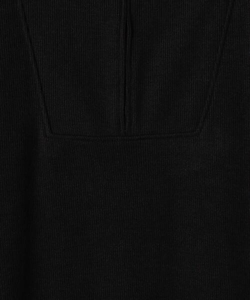BEAUTY&YOUTH UNITED ARROWS(ビューティーアンドユースユナイテッドアローズ)の「BY スキッパー リブカットソー マキシワンピース◆(ワンピース・レディース・オフホワイト/ブラック/ブラウン・FREE)」の22枚目の写真