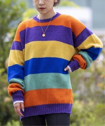 【Jamiesons×JW】別注 Multi Border Wool Knit