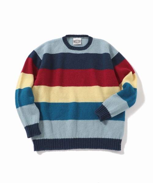セール】【Jamiesons×JW】別注 Multi Border Wool Knit（ニット