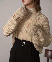 Amiur | crew neck low gauge knit(ニット/セーター)