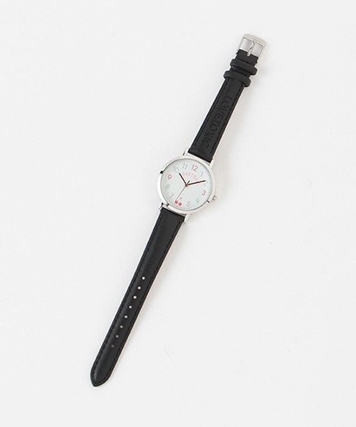 LOVETOXIC（ラブトキシック）の「合皮チェリーダイヤルウォッチ（アナログ腕時計・キッズ・ブラック/ラベンダー・FREE）」の2枚目の写真
