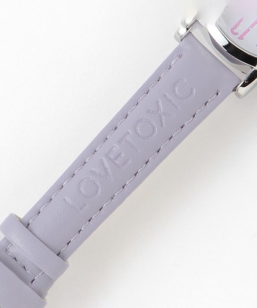 LOVETOXIC（ラブトキシック）の「合皮チェリーダイヤルウォッチ（アナログ腕時計・キッズ・ブラック/ラベンダー・FREE）」の5枚目の写真