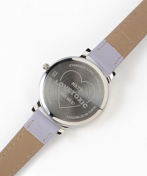 LOVETOXIC（ラブトキシック）の「合皮チェリーダイヤルウォッチ（アナログ腕時計・キッズ・ブラック/ラベンダー・FREE）」の8枚目の写真