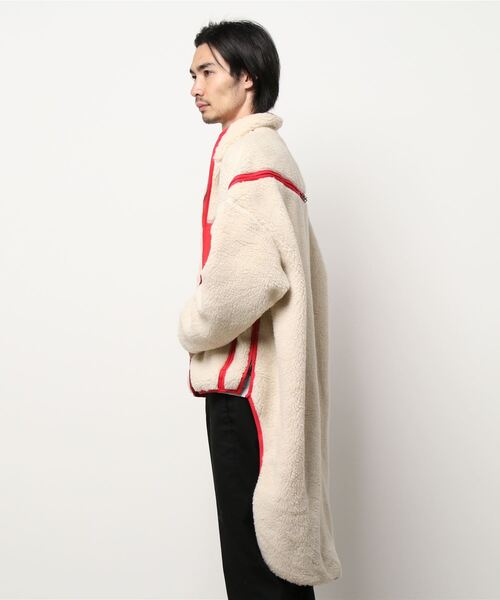 FACETASM（ファセッタズム）の「【FACETASM / ファセッタズム】HIGH-LOW FLEECE ZIPPER JACKET（ブルゾン・メンズ・ホワイト系その他・3）」の7枚目の写真