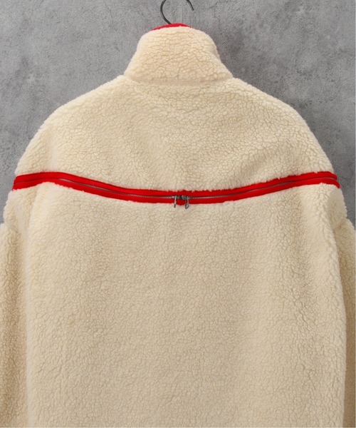 FACETASM（ファセッタズム）の「【FACETASM / ファセッタズム】HIGH-LOW FLEECE ZIPPER JACKET（ブルゾン・メンズ・ホワイト系その他・3）」の8枚目の写真