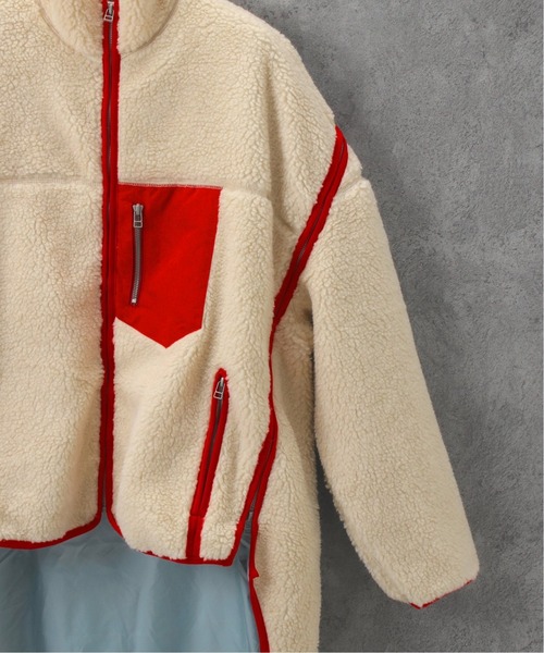 FACETASM（ファセッタズム）の「【FACETASM / ファセッタズム】HIGH-LOW FLEECE ZIPPER JACKET（ブルゾン・メンズ・ホワイト系その他・3）」の5枚目の写真