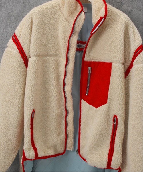 FACETASM（ファセッタズム）の「【FACETASM / ファセッタズム】HIGH-LOW FLEECE ZIPPER JACKET（ブルゾン・メンズ・ホワイト系その他・3）」の17枚目の写真