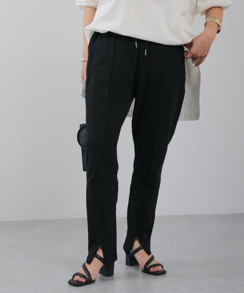 ap retro(アプレトロ)の「【apretro】スウェットジョガーパンツ / スリットジョガーパンツ/ジョグパンツ(スウェットパンツ・レディース・アイボリー/オートミール/ブラック/グレイッシュベージュ・FREE)」の21枚目の写真