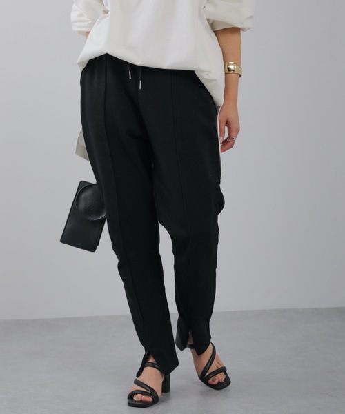 ap retro(アプレトロ)の「【apretro】スウェットジョガーパンツ / スリットジョガーパンツ/ジョグパンツ(スウェットパンツ・レディース・アイボリー/オートミール/ブラック/グレイッシュベージュ・FREE)」の18枚目の写真