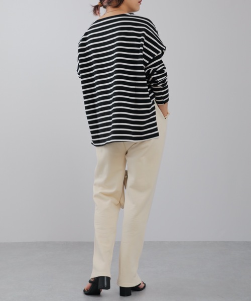 ap retro(アプレトロ)の「【apretro】スウェットジョガーパンツ / スリットジョガーパンツ/ジョグパンツ(スウェットパンツ・レディース・アイボリー/オートミール/ブラック/グレイッシュベージュ・FREE)」の17枚目の写真